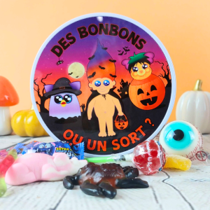 Boîte bonbons Halloween - Des bonbons ou un sort