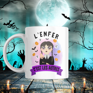 Mug gourmand bonbons Halloween - L'enfer c'est les autres
